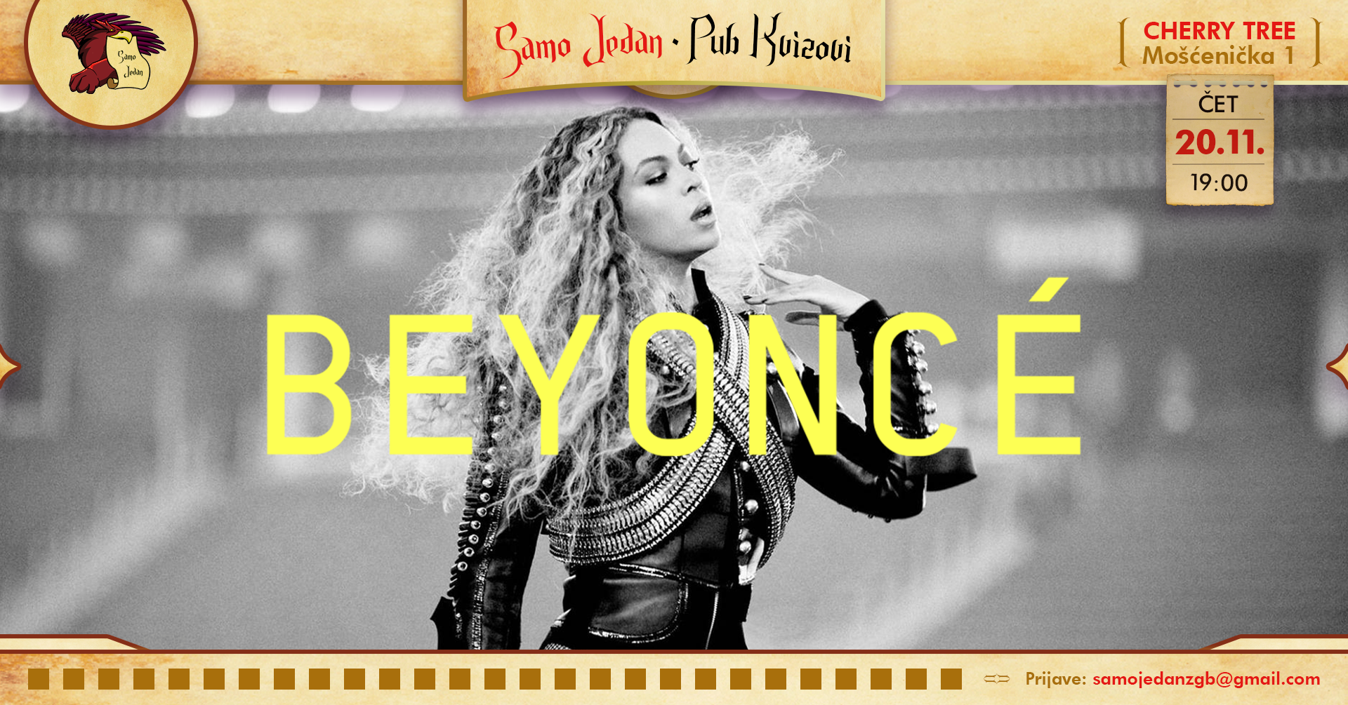 Beyonce - pub kviz - Samo Jedan